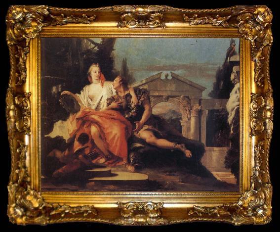 framed  Giovanni Battista Tiepolo Rinaldo and Armida, ta009-2
